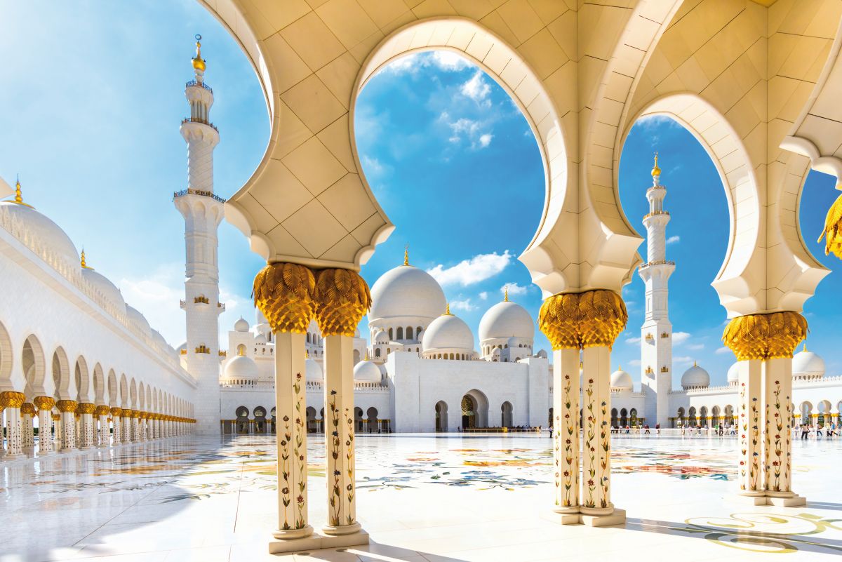 Traumhafte Kreuzfahrtziele weltweit - Sheikh Zayed Grand Mosque in Abu Dhabi